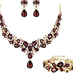 NEW Sparkling Bling Swarovski Crystal Rhinestone Bridal Wedding Necklace…